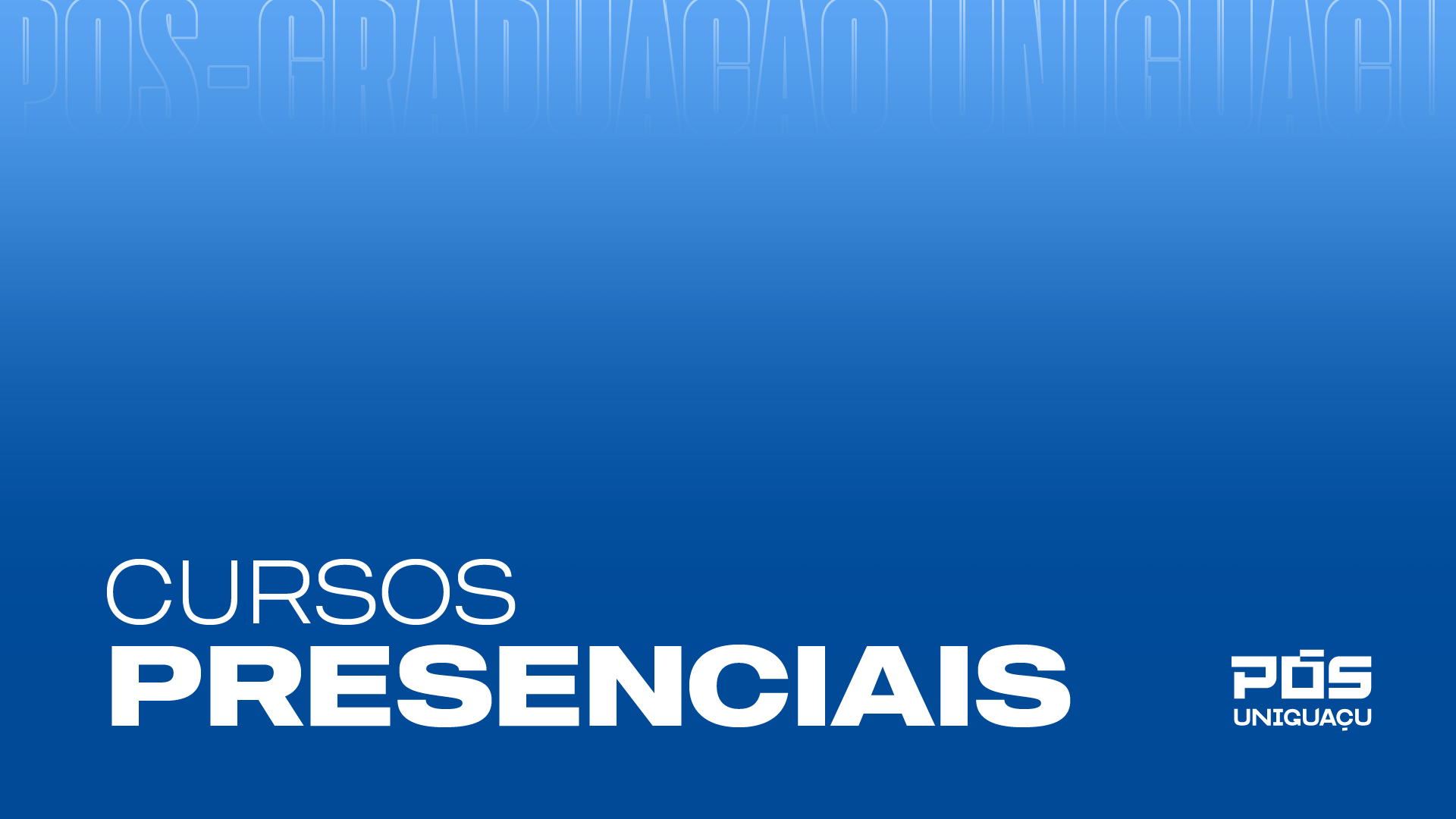 CURSOS PRESENCIAIS