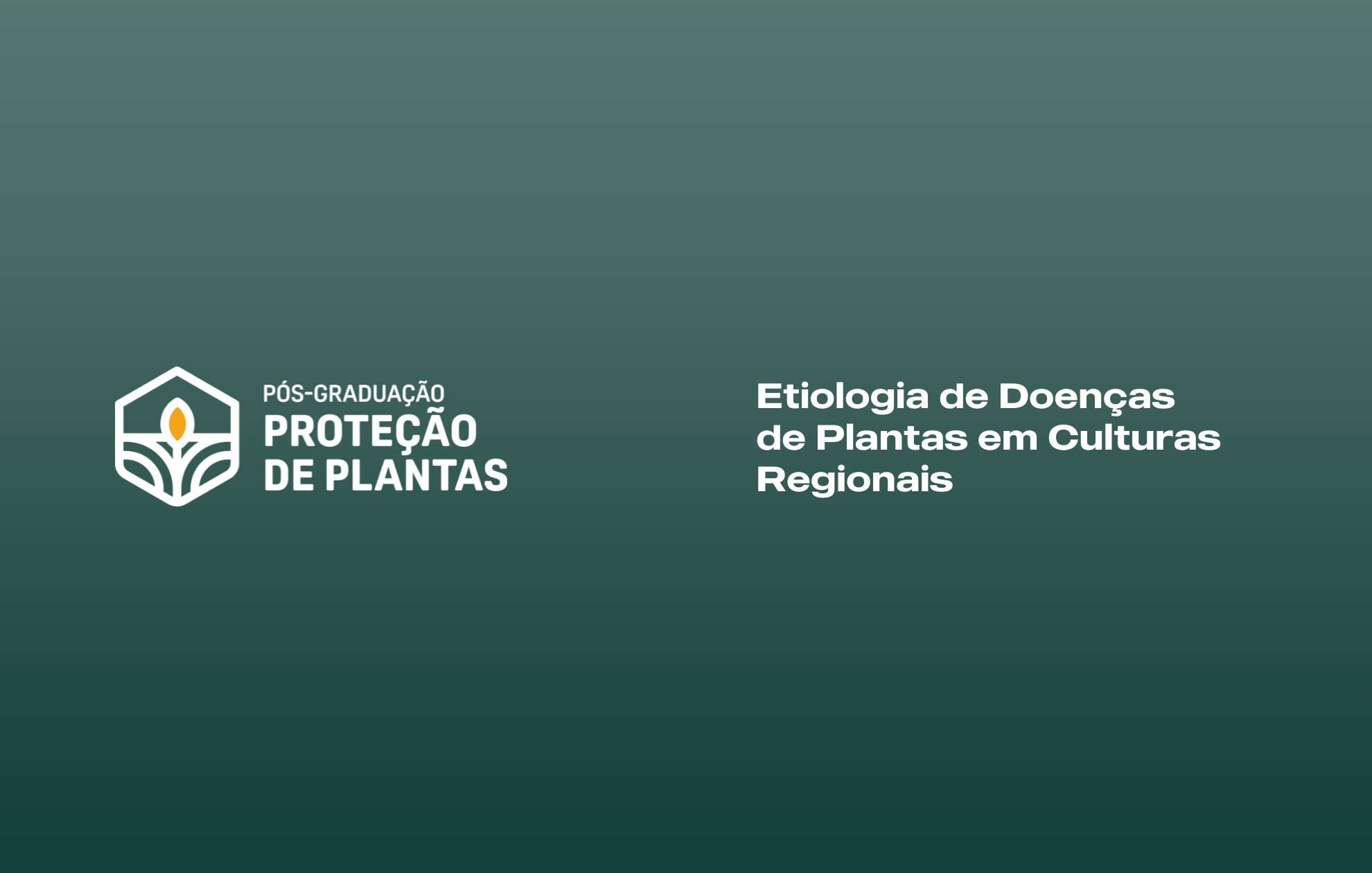  ETIOLOGIA DE DOENÇAS DE PLANTAS EM CULTURAS REGIONAIS